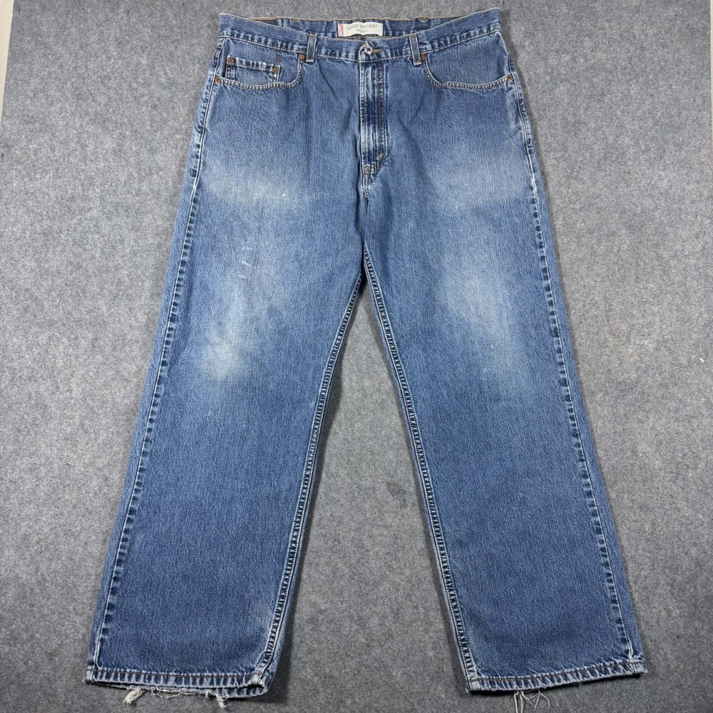 Levi's 569 Jeans Mens 38x32 (Fit 38x30) Blue Loose Straight Baggy Distressed Y2K